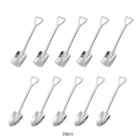 4pcs/10pcs Spoons; Stainless Steel Shovel Spoon; Home Kitchen Supplies